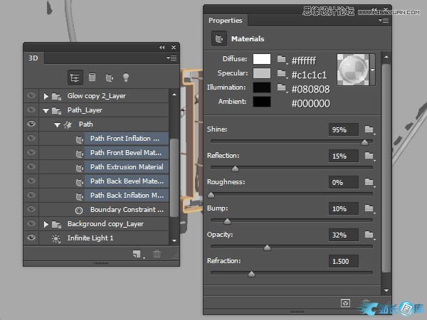 Photoshop绘制超酷的3D门牌艺术字教程,PS教程,站长图库